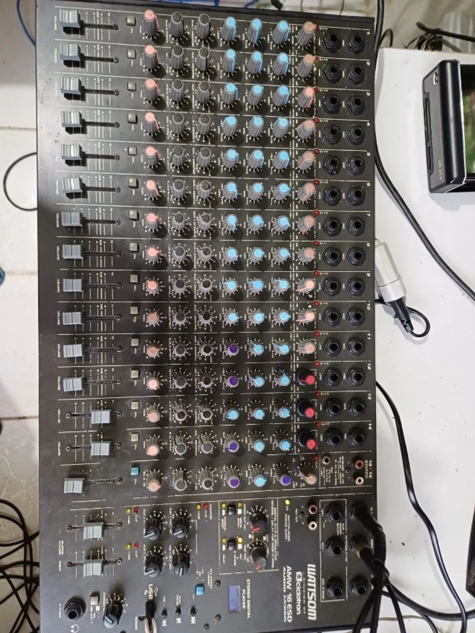 mesa de som ciclotron de 16 - e com pendriver - QUASE DE GRAÇA - Foto 2