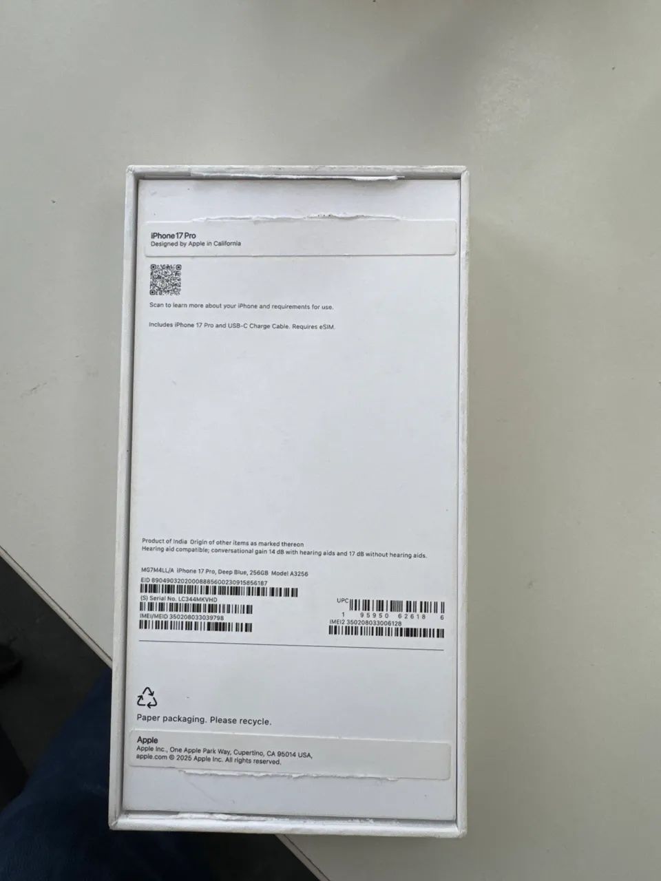 Caixa Vazia iPhone 17 Pro - Foto 2