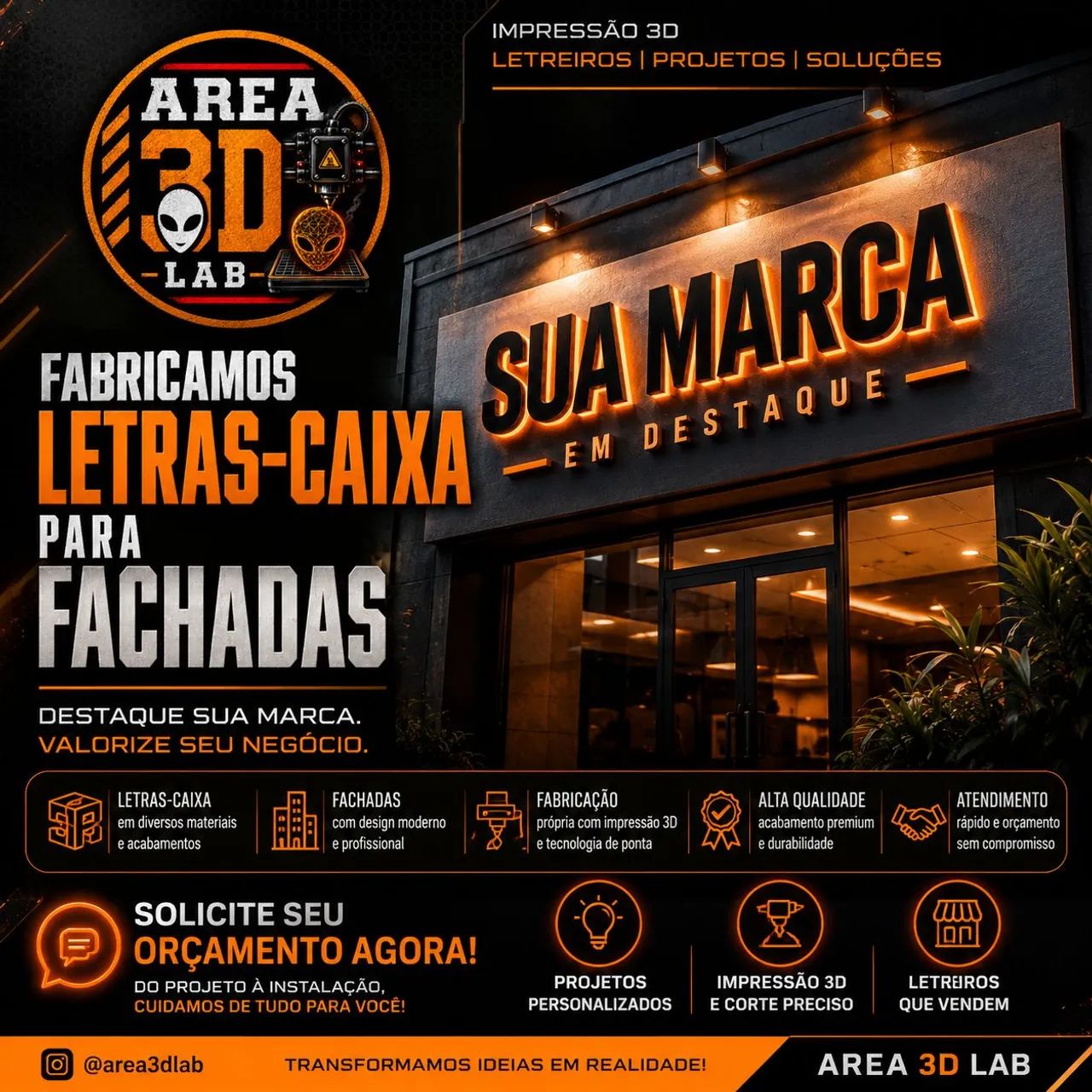 FABRICAMOS LETRAS-CAIXA PERSONALIZADAS