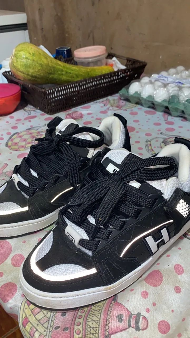 Tênis hocks preto refletivo N40  - Foto 5
