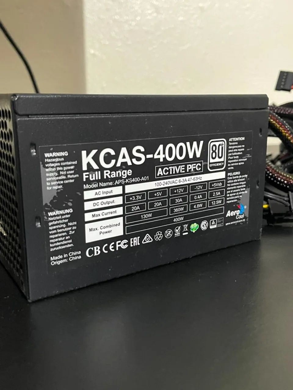 Fonte Aerocool KCAS 400W 80 Plus Bronze - Foto 2