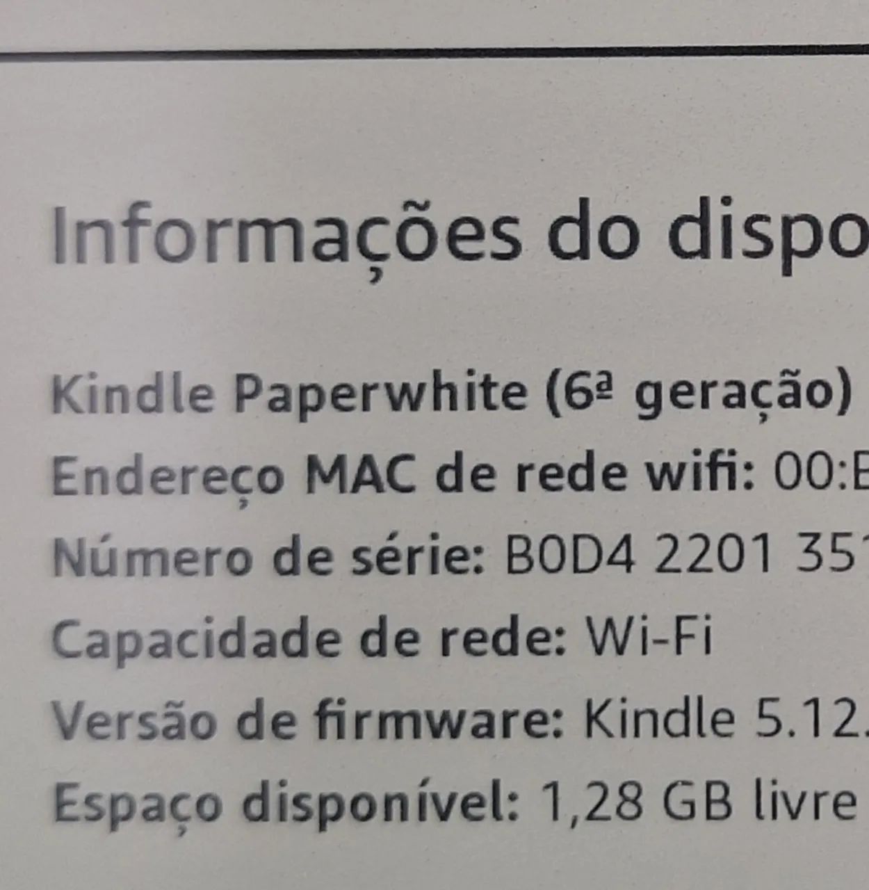 Amazon Kindle 6°geração c/ iluminação  - Foto 3