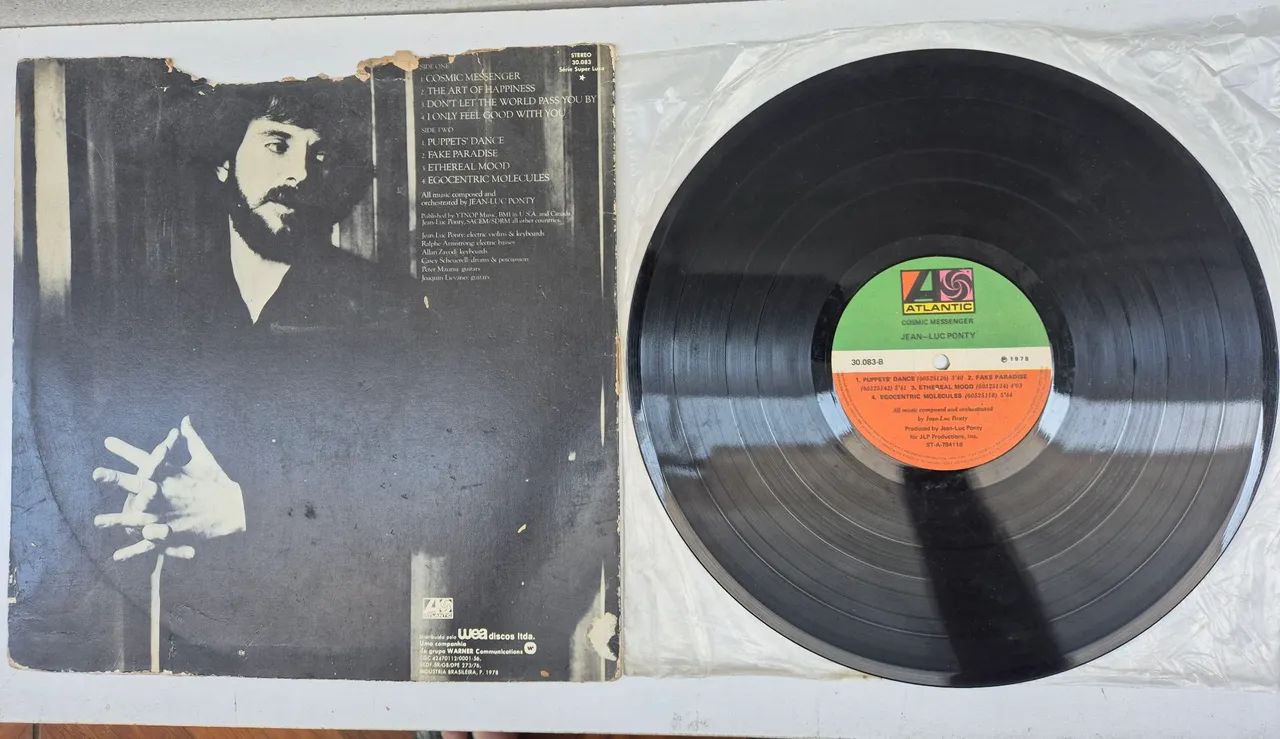 LP Jean Luc Ponty Cosmic Messenger - Foto 4