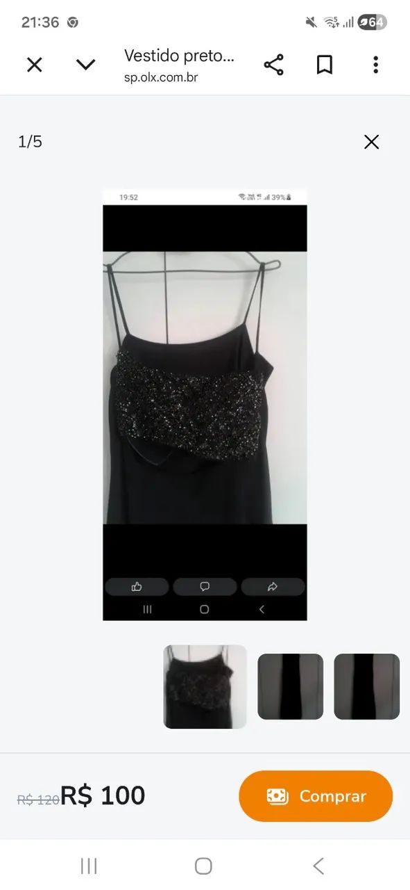 Vestido de festa preto - Foto 3