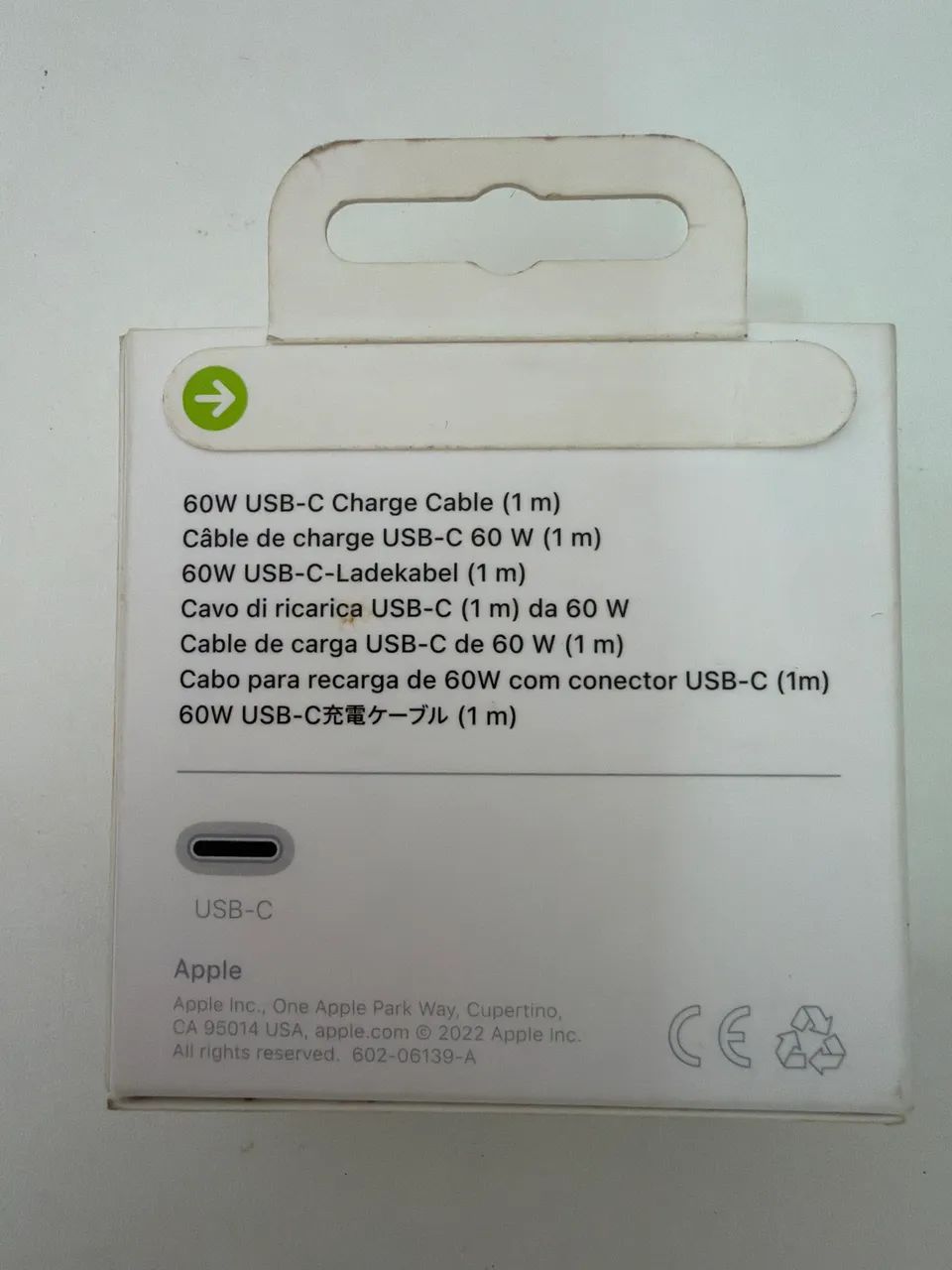 [novo] Cabo Apple USB-C para USB-C Original 60w 1 metro - Foto 3