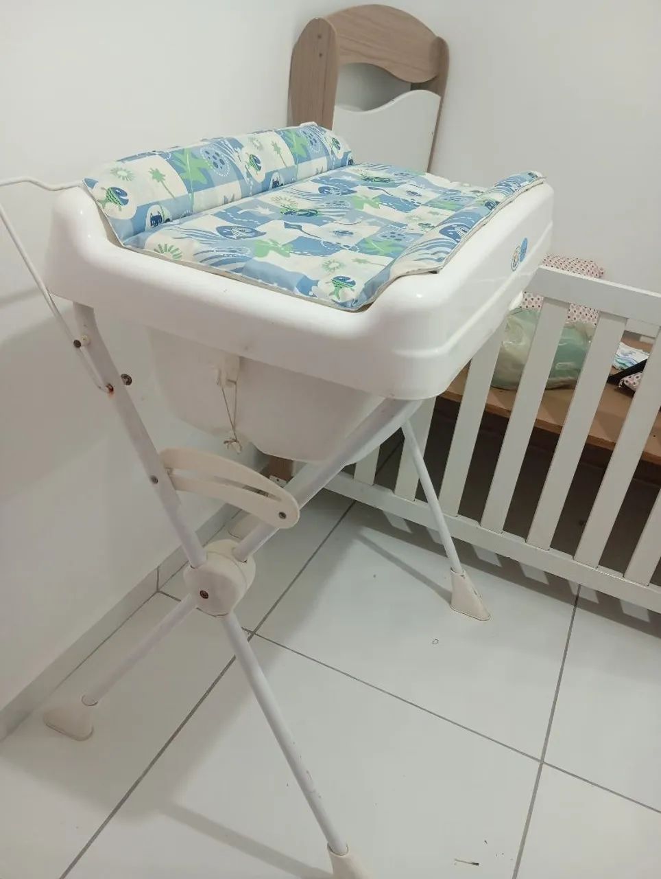 Banheira com trocador 