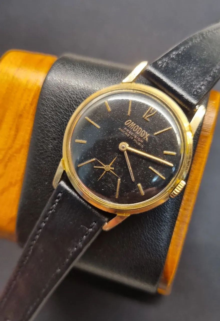 Relógio Suíço à Corda Omodox Precision De Luxe (Preto) - Foto 3