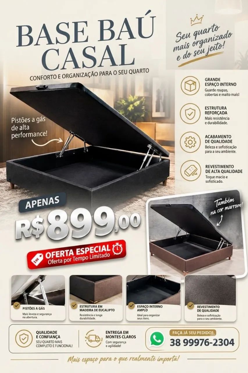 Base baú casal 