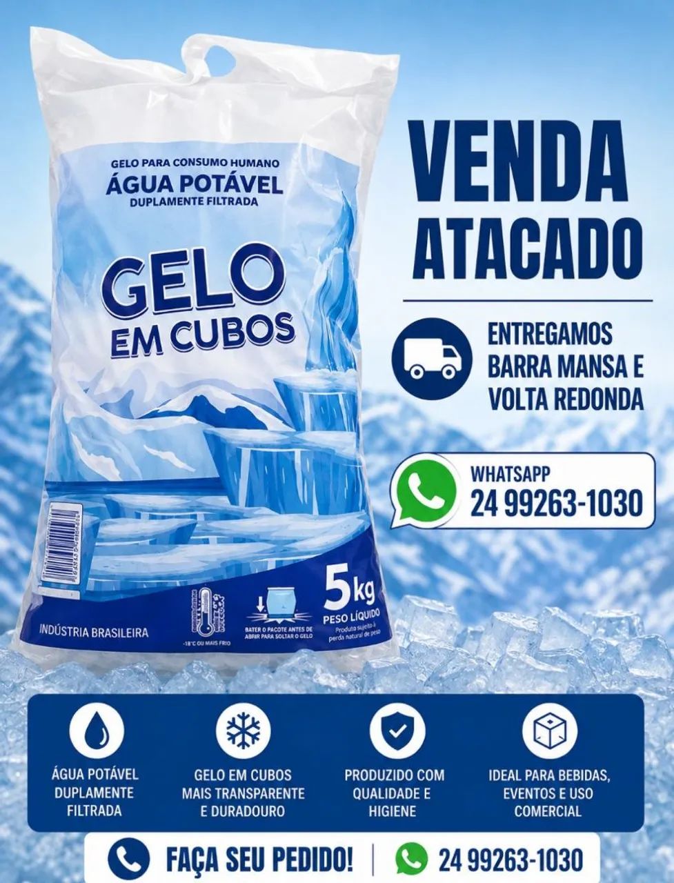 Gelo no atacado 