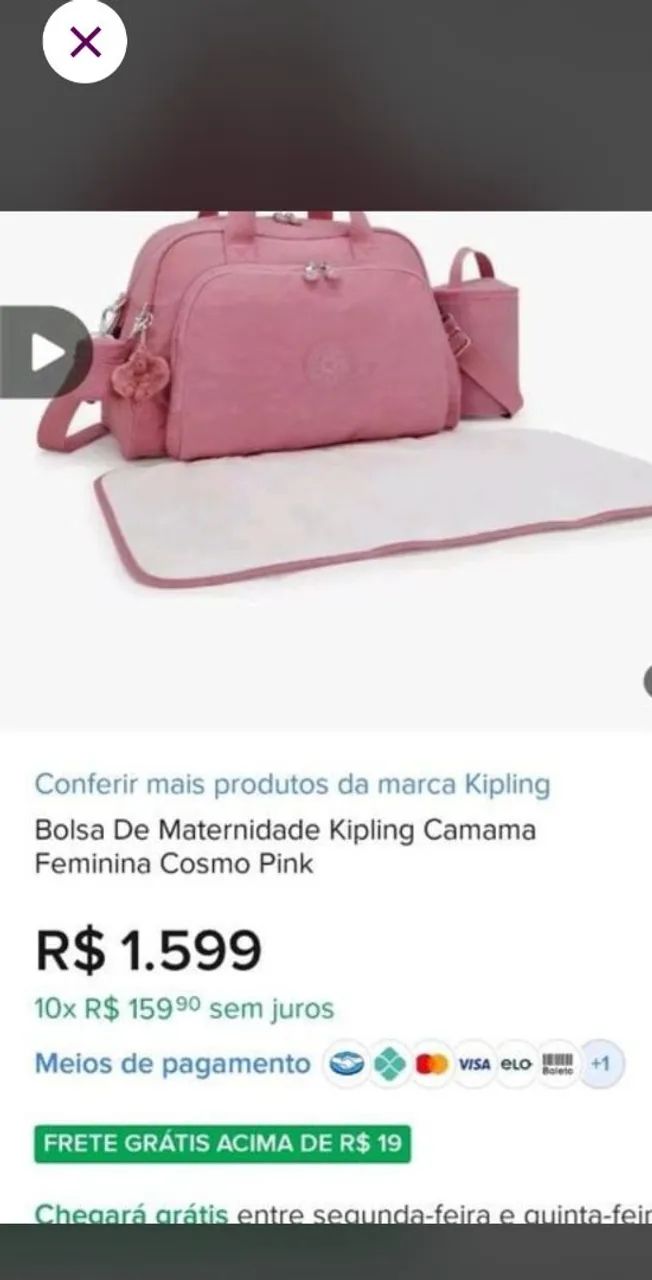 Kit Mala maternidade para o trabalho ou academia akipling  - Foto 4