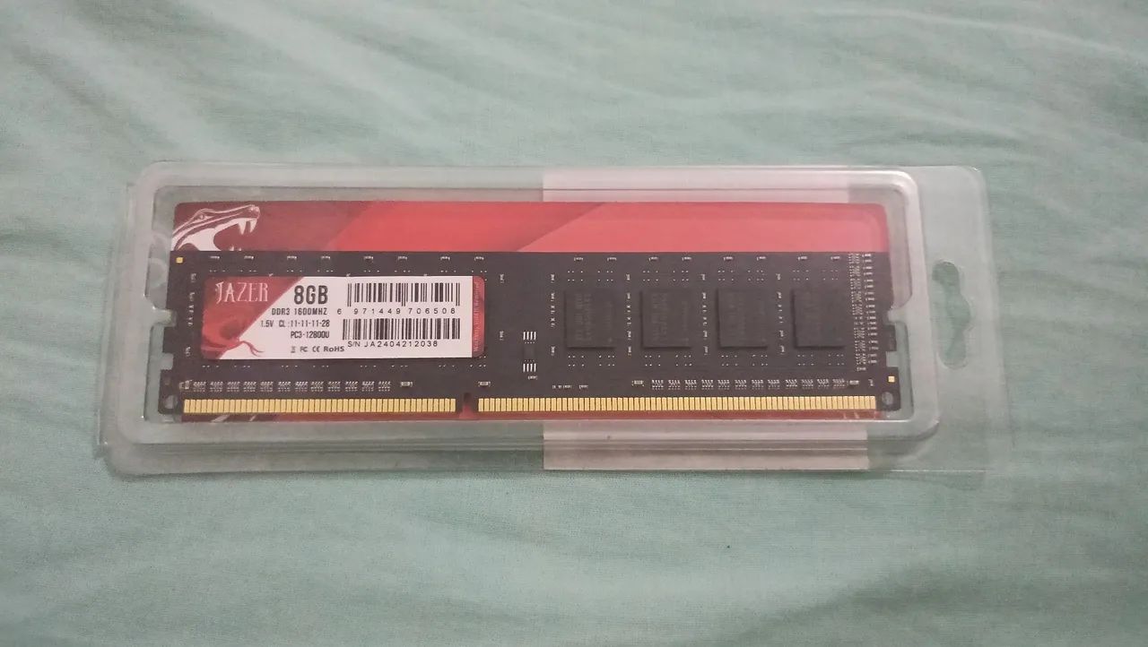 Memória RAM 8GB DDR3