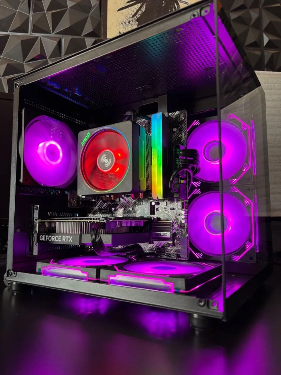 Pc gamer Ryzen 5 5600x com RX 7600 - Foto 2