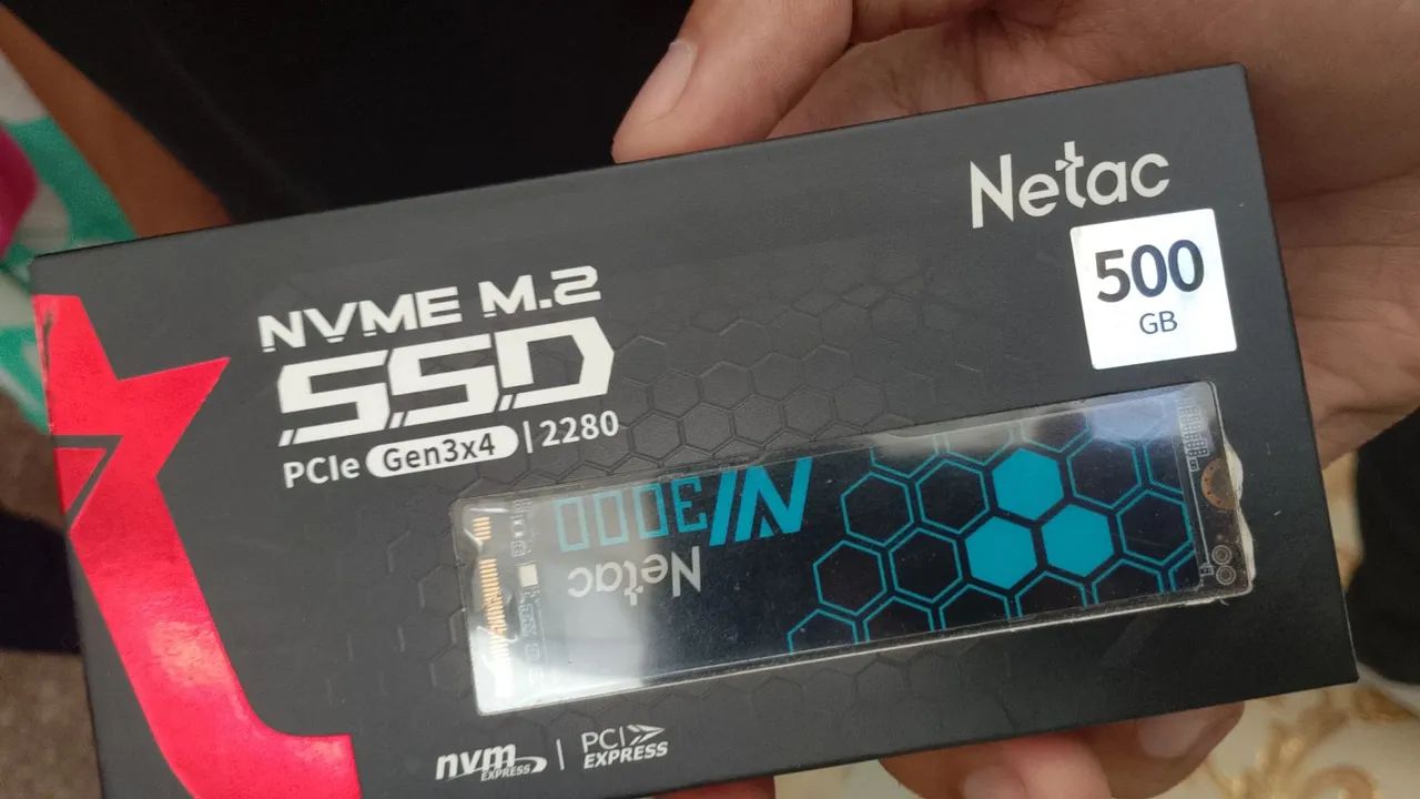 Ssd nvme netac 500gb