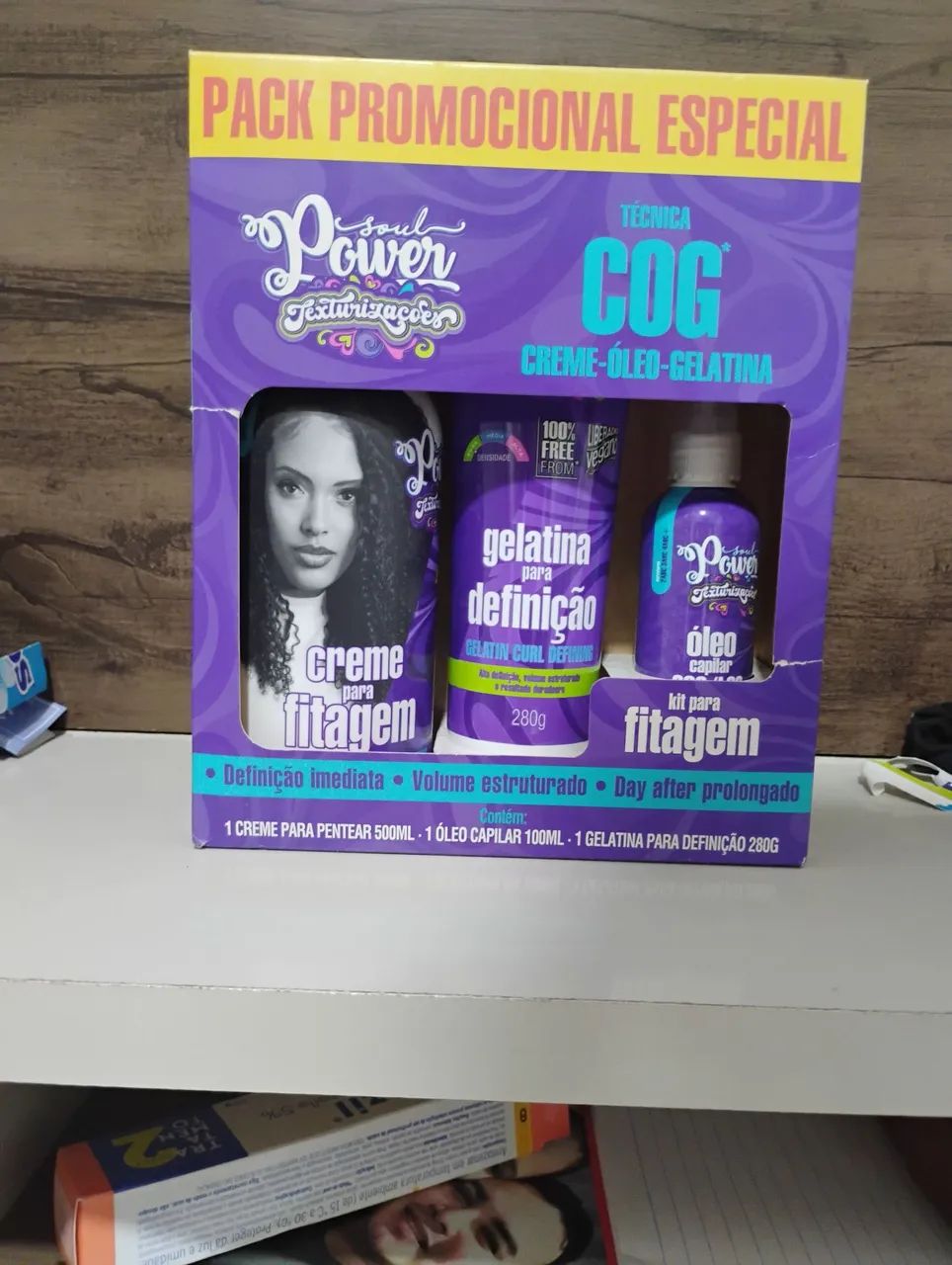 Kit finalização cabelo cacheado 