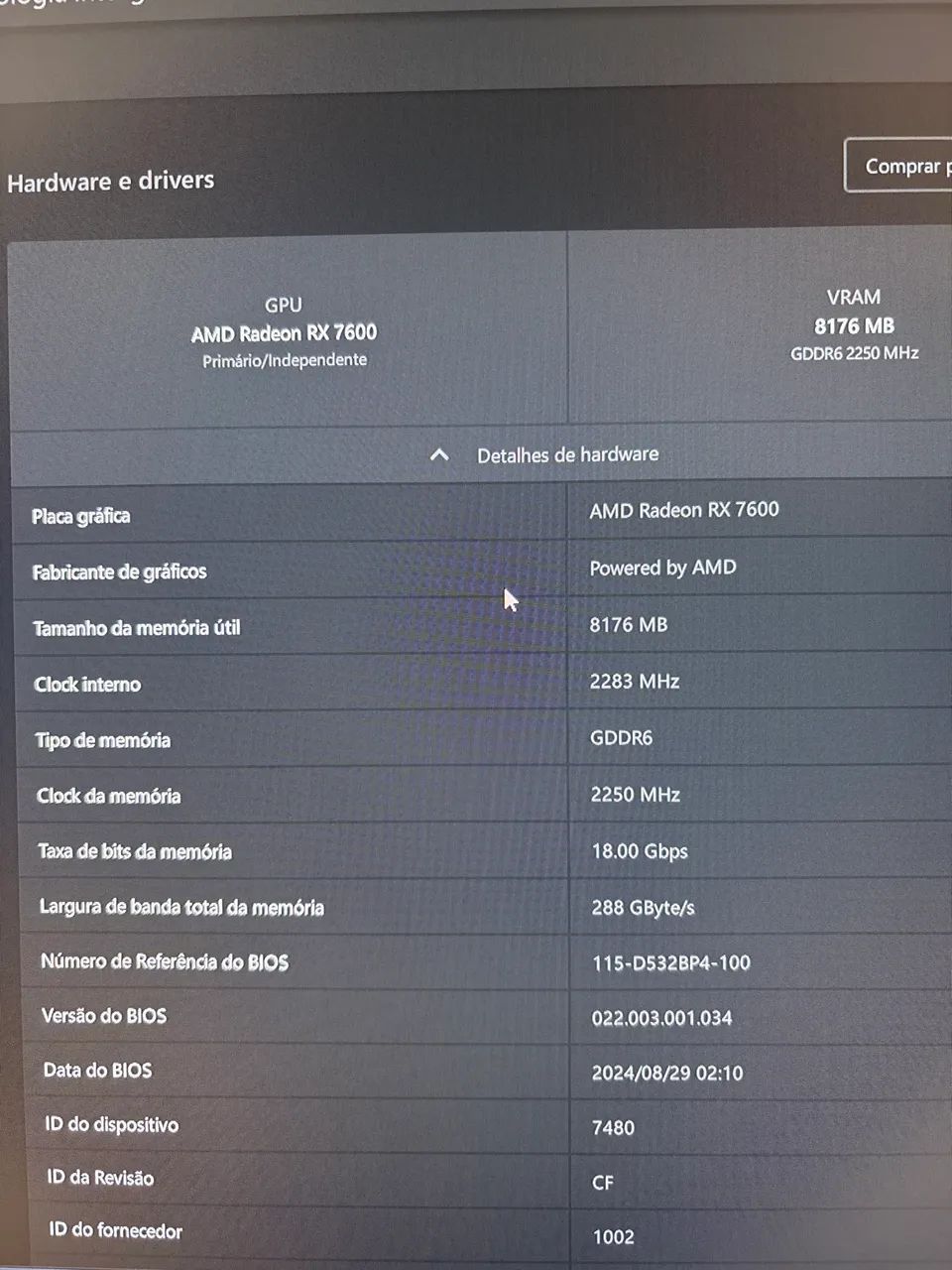 RX7600 8GB - Foto 5