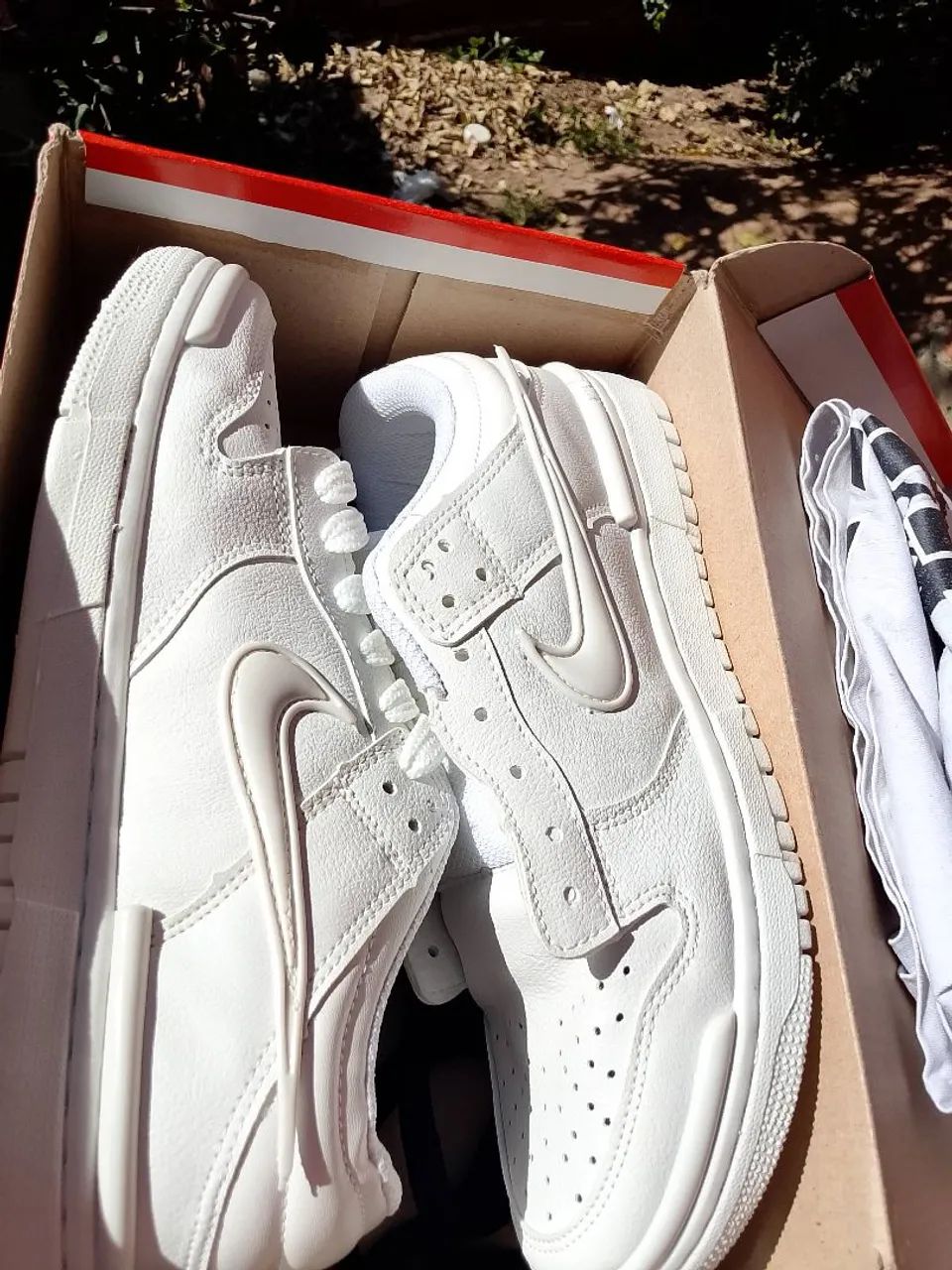 Nike dunk low twist (branco) tamanho:42 - Foto 3