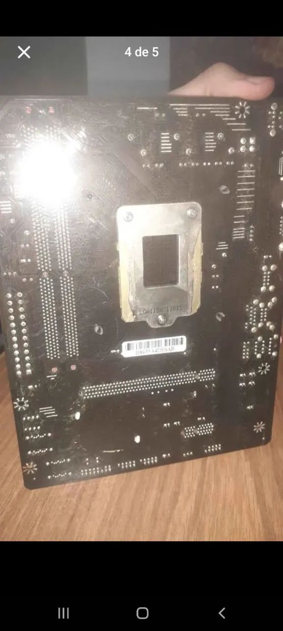 Kit i5 2500 memória ram 8gb placa mãe h61 - Foto 4