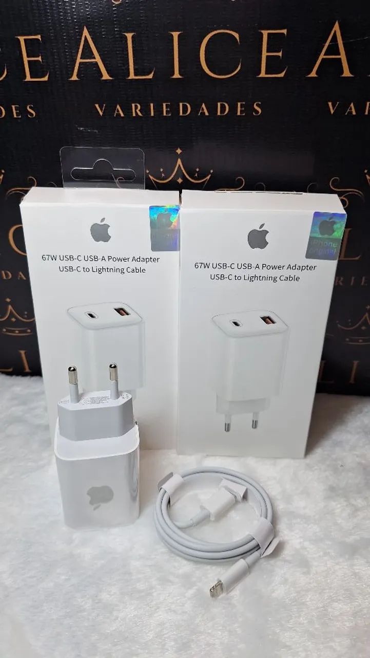 Carregador de iPhone C lightning 67w 