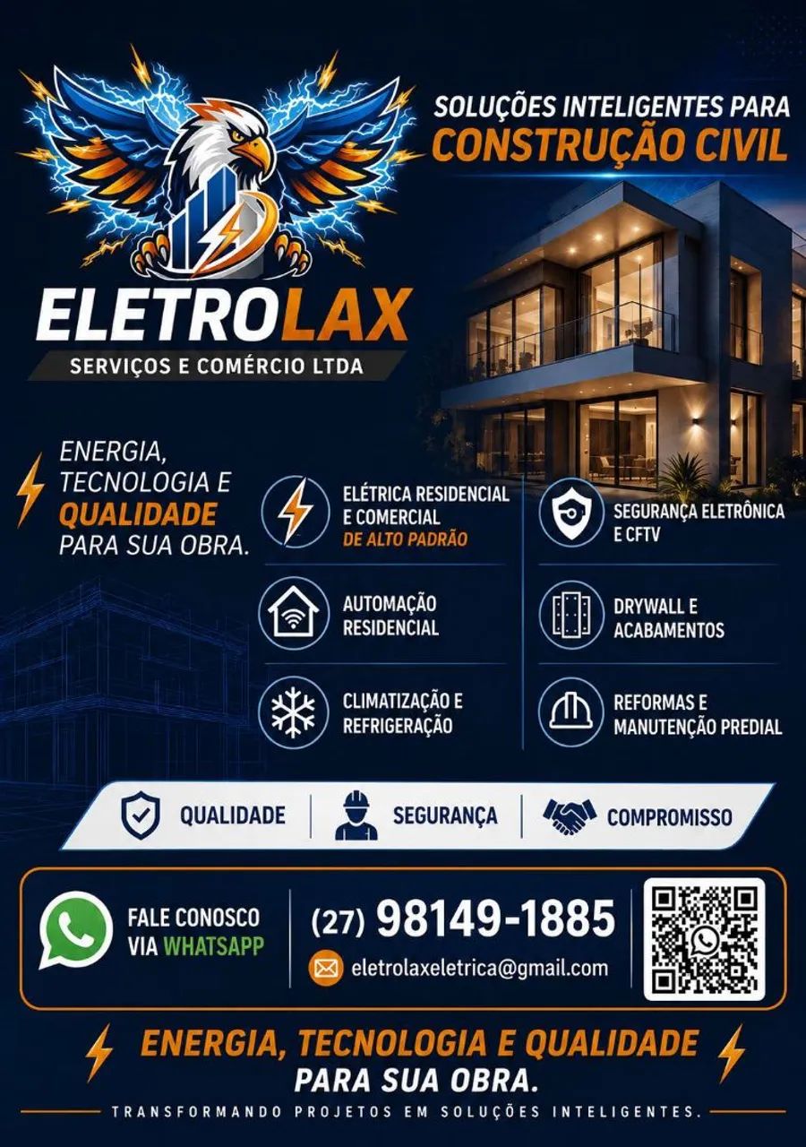 Eletricista para sua obra.