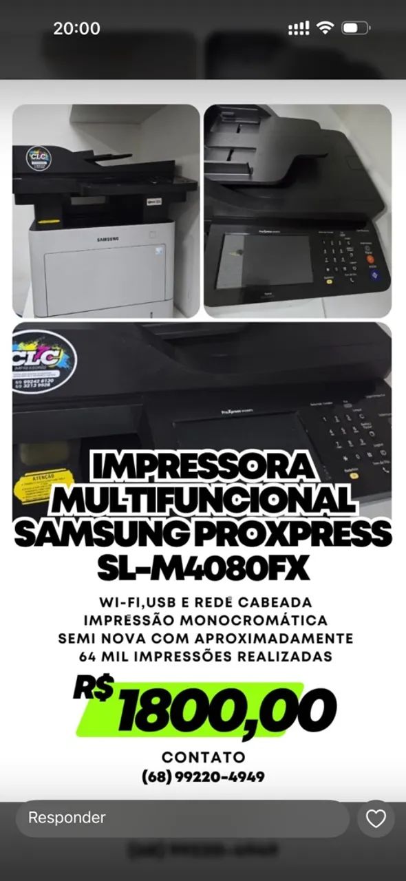 Impressora Samsung SL - M4080FX