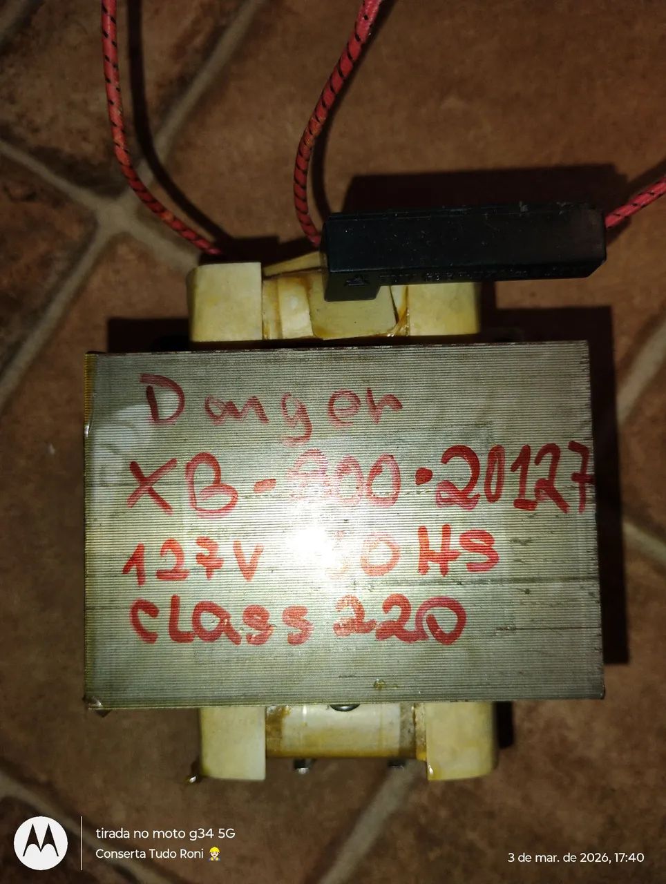 Fonte trafo peça de  microondas 127 v  - Foto 2