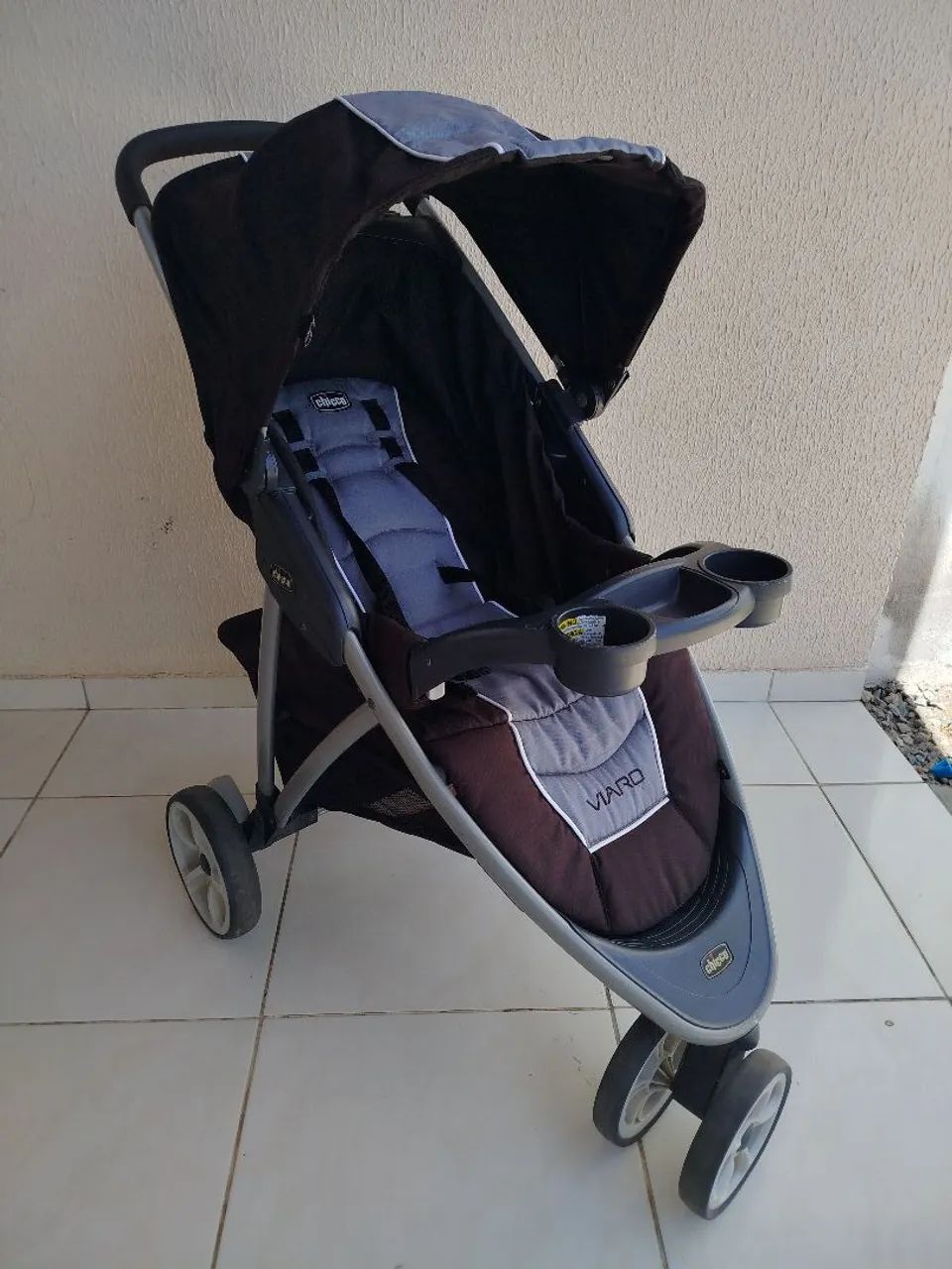 Carrinho de bebê + Bebê conforto Chicco (Modelo Viaro) - Foto 2