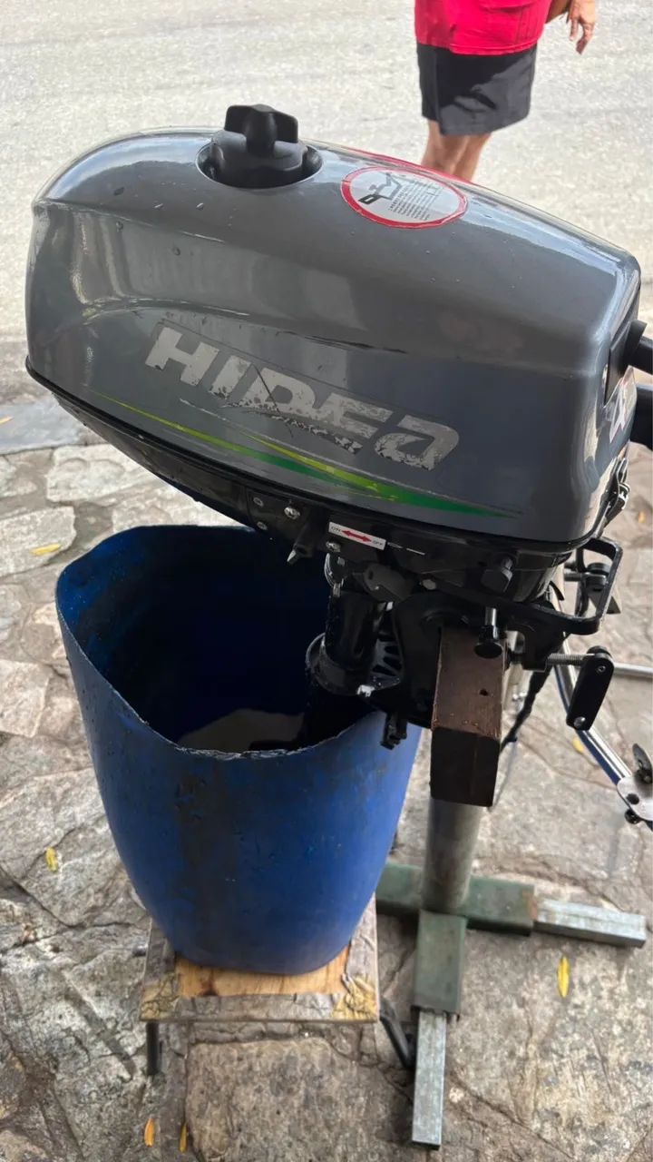 Motor Hidea 4HP com Haste de Aceleração e tanque com abastecimento remoto. - Foto 3