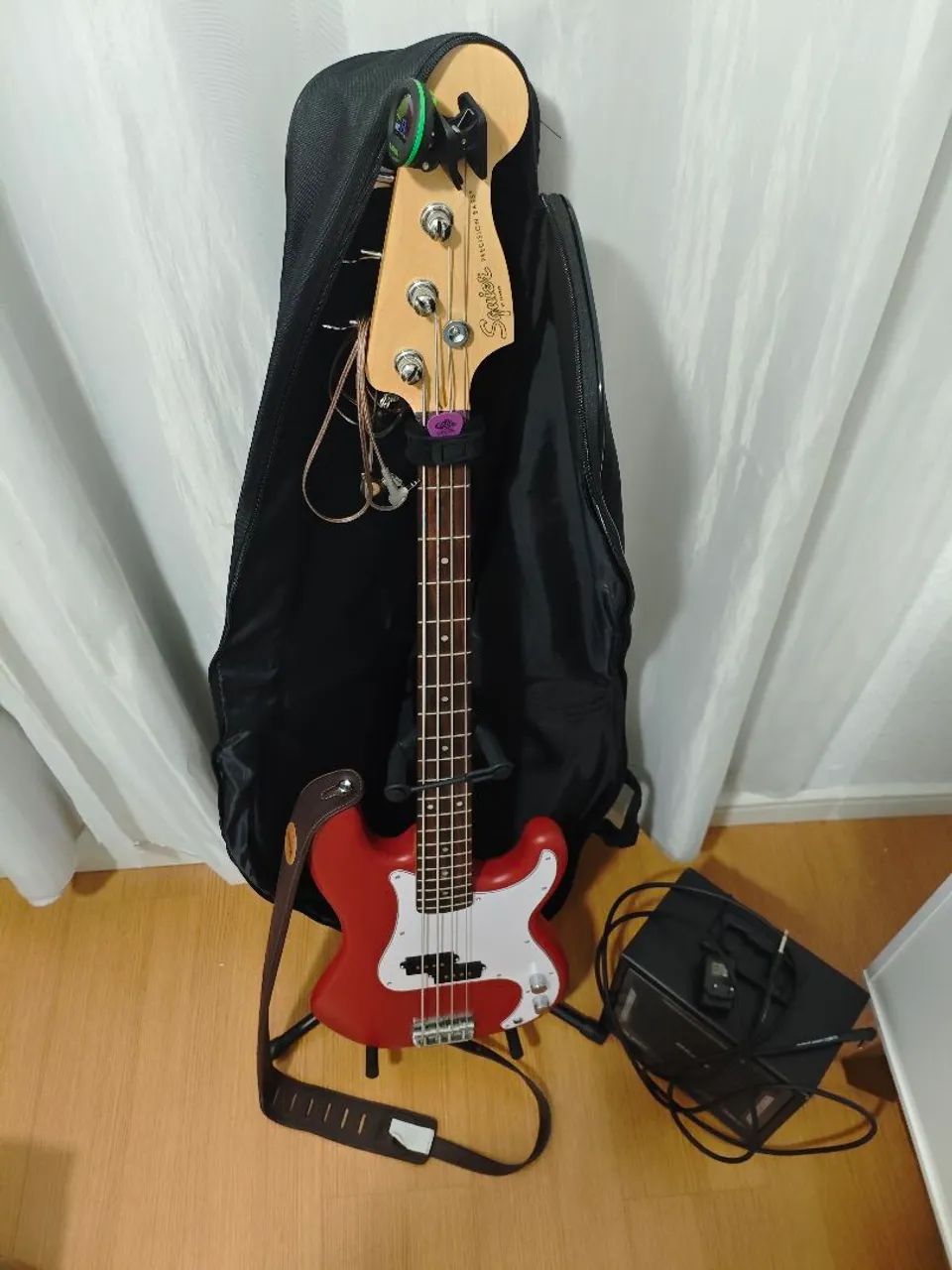 Baixo Fender Squier debut PB - Foto 5