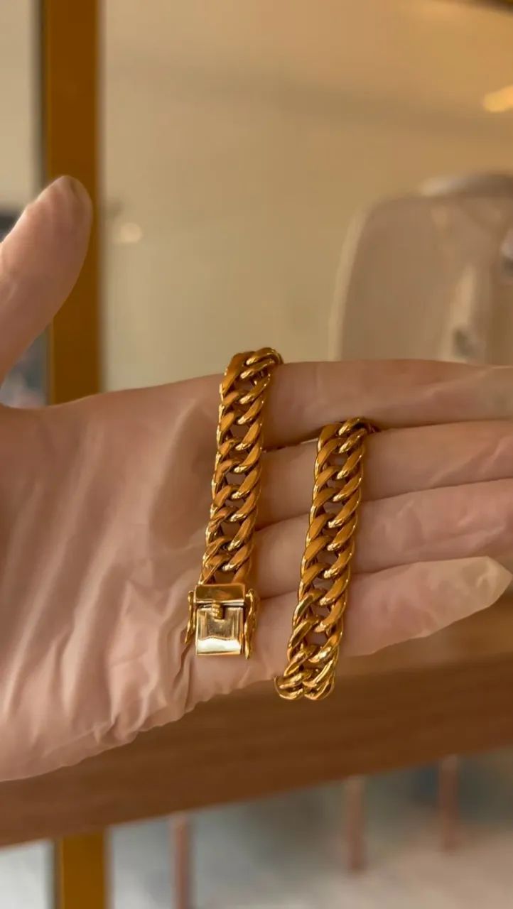 PULSEIRA GROUMET OURO 18K - Foto 2