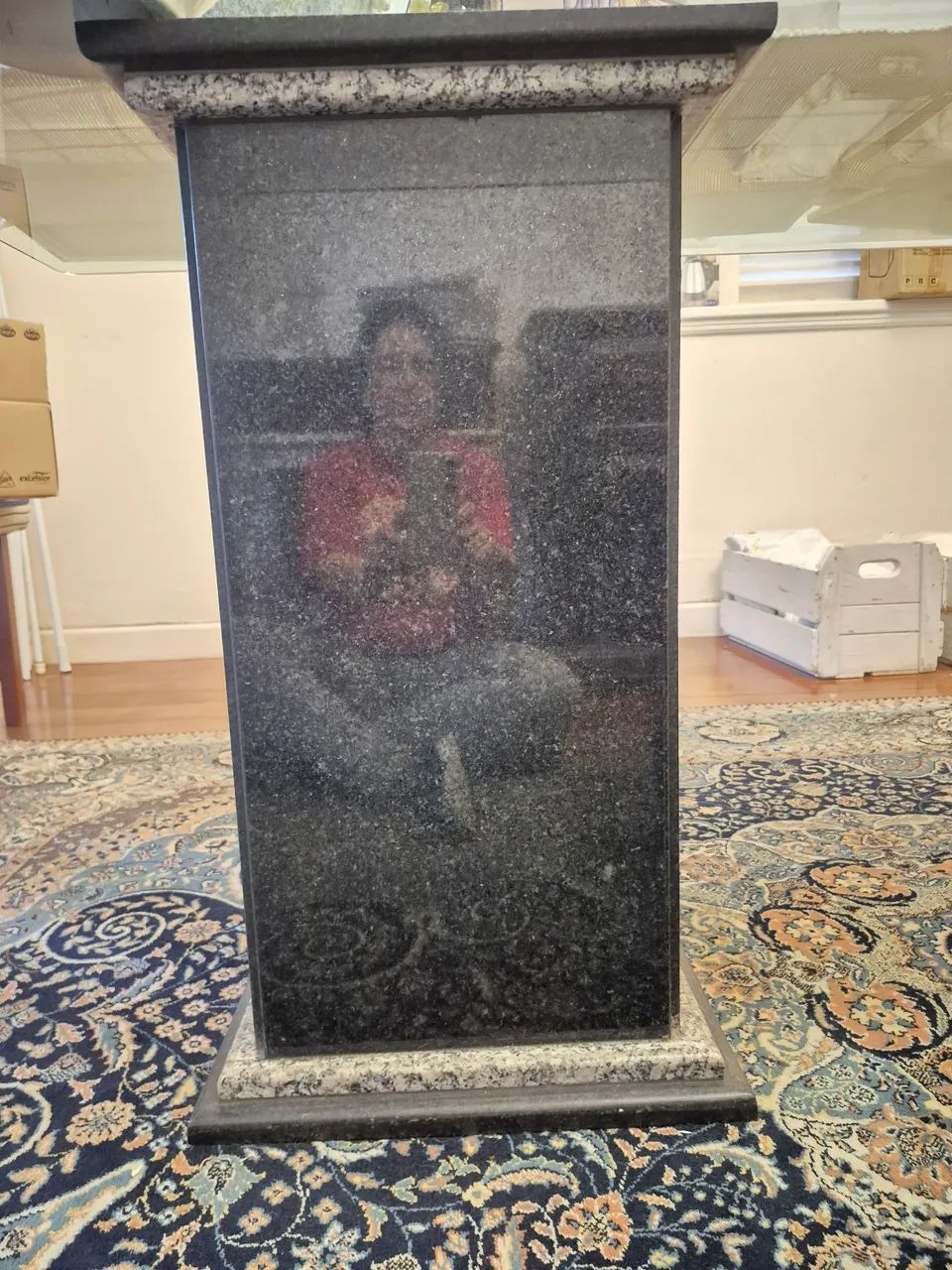 Pés de mesa em granito