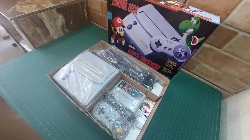 Videogame Super Nintendo Baby Completo Original na Caixa + Jogo - Foto 3
