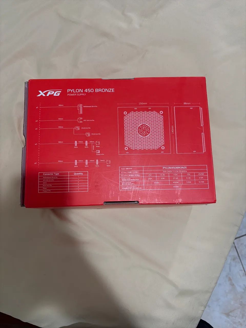 Fonte XPG Pylon 450W Bronze - Foto 3