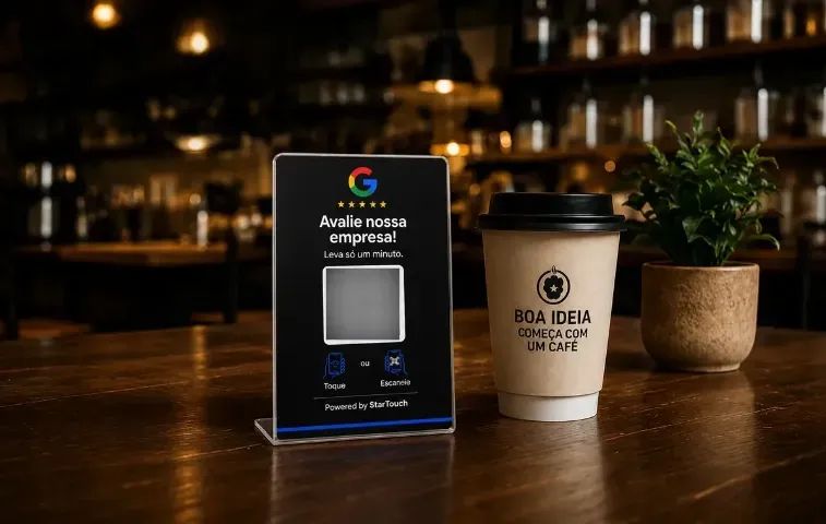 Plaquinha NFC aproximação em acrílico com QR Code para Pix, Google, Site - Foto 3