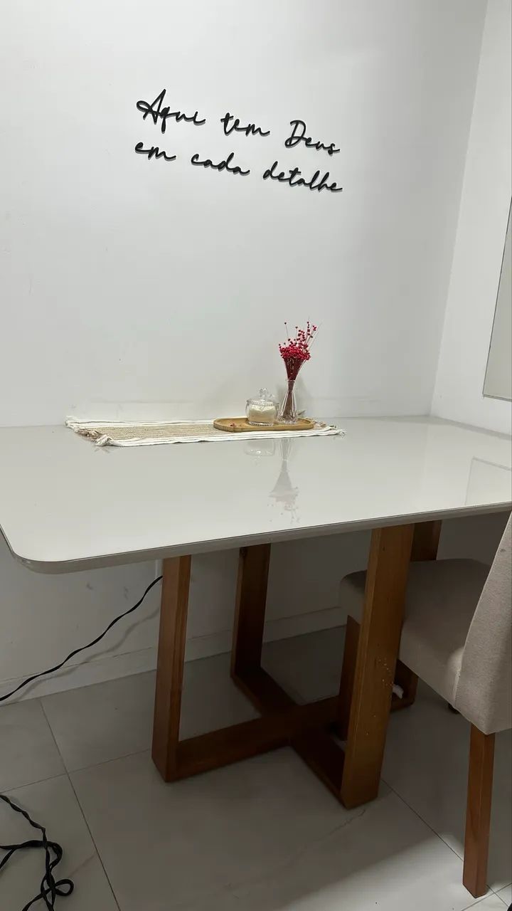 Mesa tampo de vidro  - Foto 2