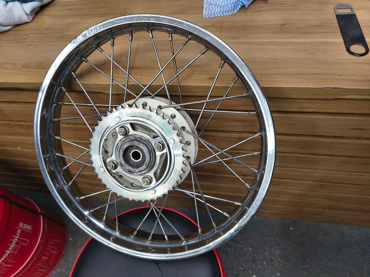 Roda traseira CG 125 2000 a 2008 - Foto 5