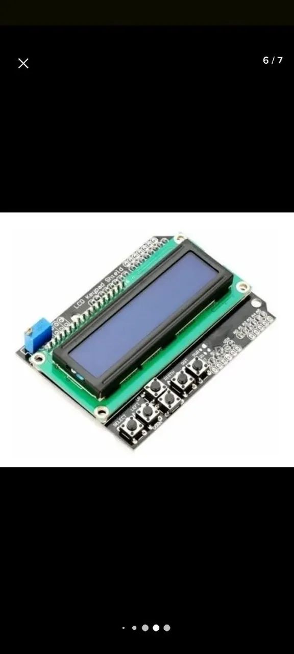 Display LCD Shield com teclado Key Pad (Tela Azul 16x2) - Foto 3