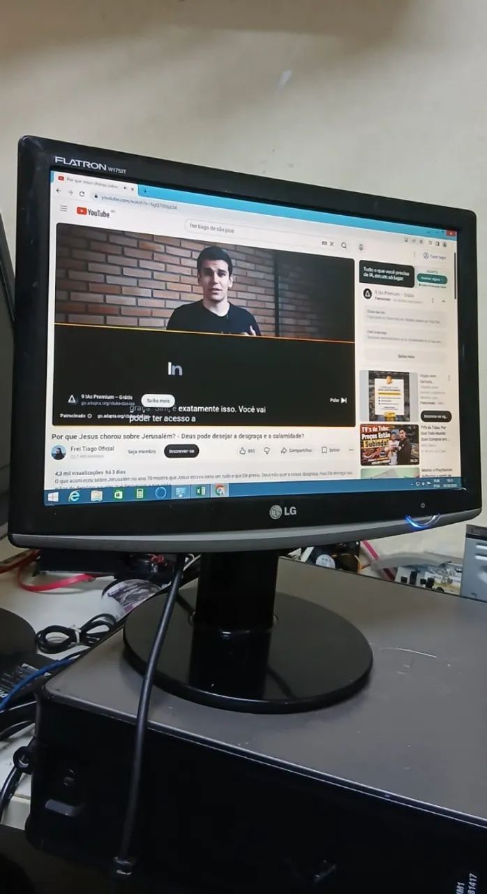  Monitor LG Flatron W1752T 17" Widescreen (Usado) - Foto 4