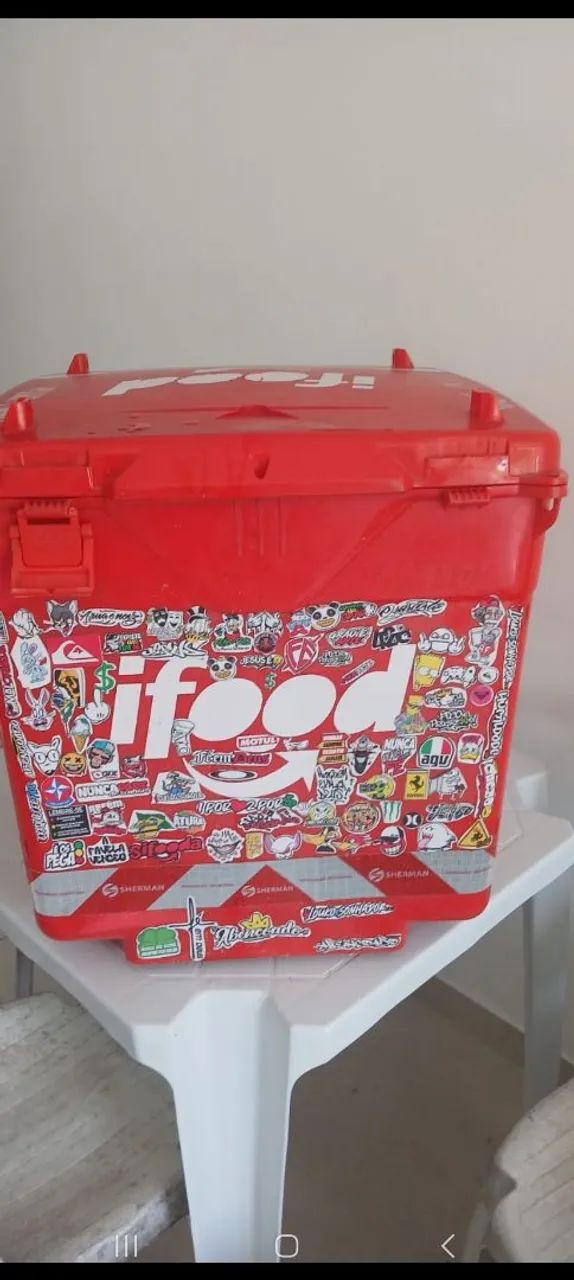 Baú para entrega.