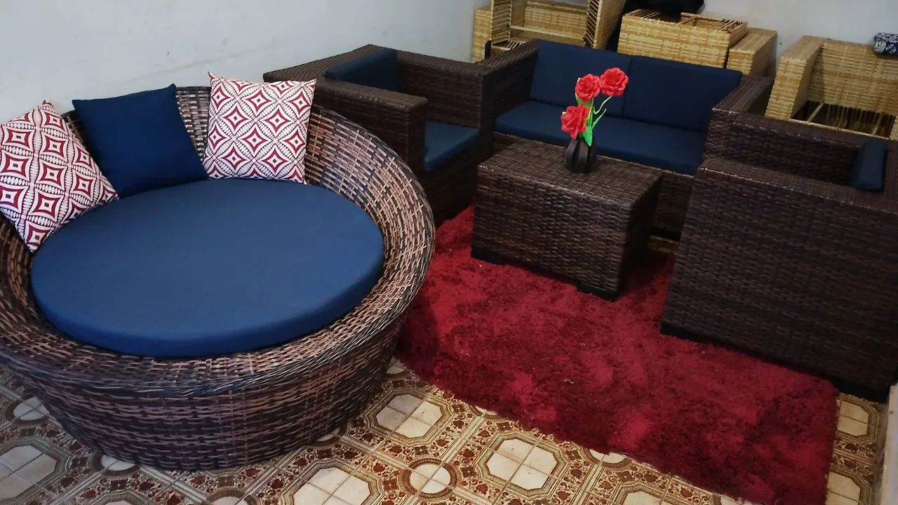 Conjunto de sofá e Chese de área externa  - Foto 3