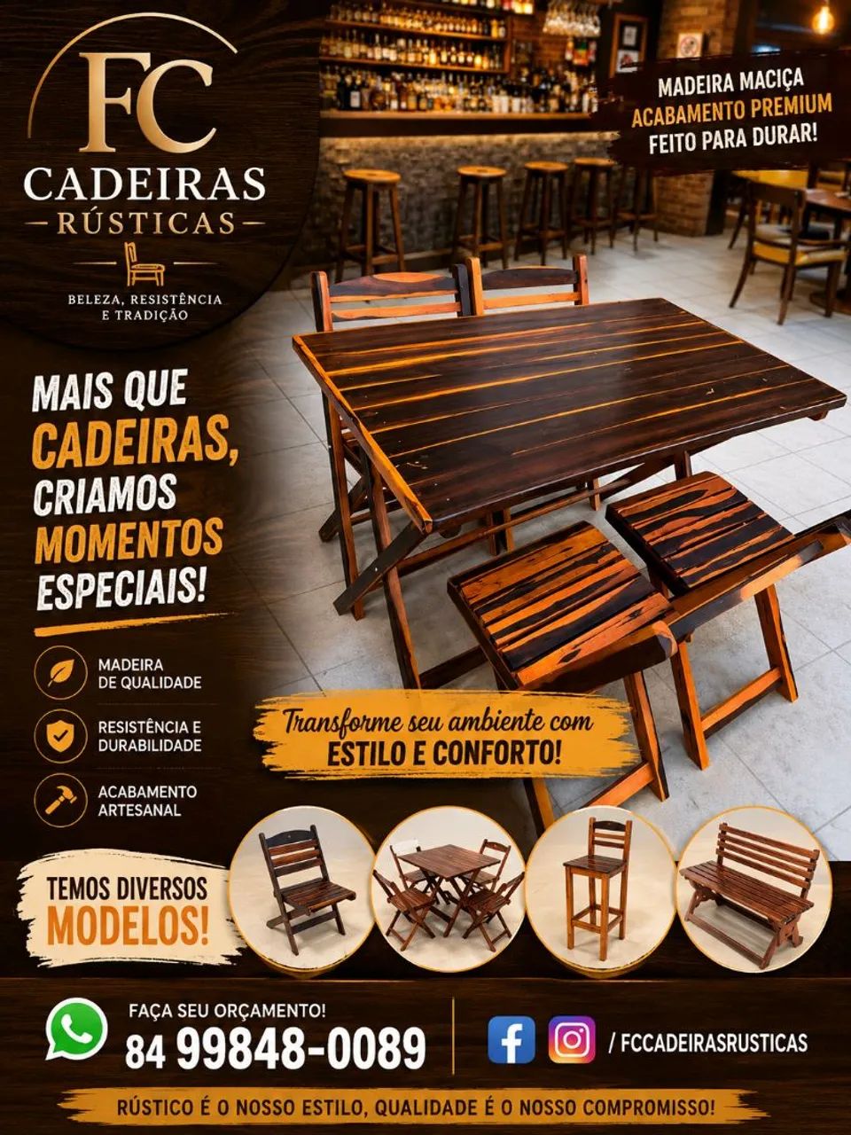 FC CADEIRAS RÚSTICAS 