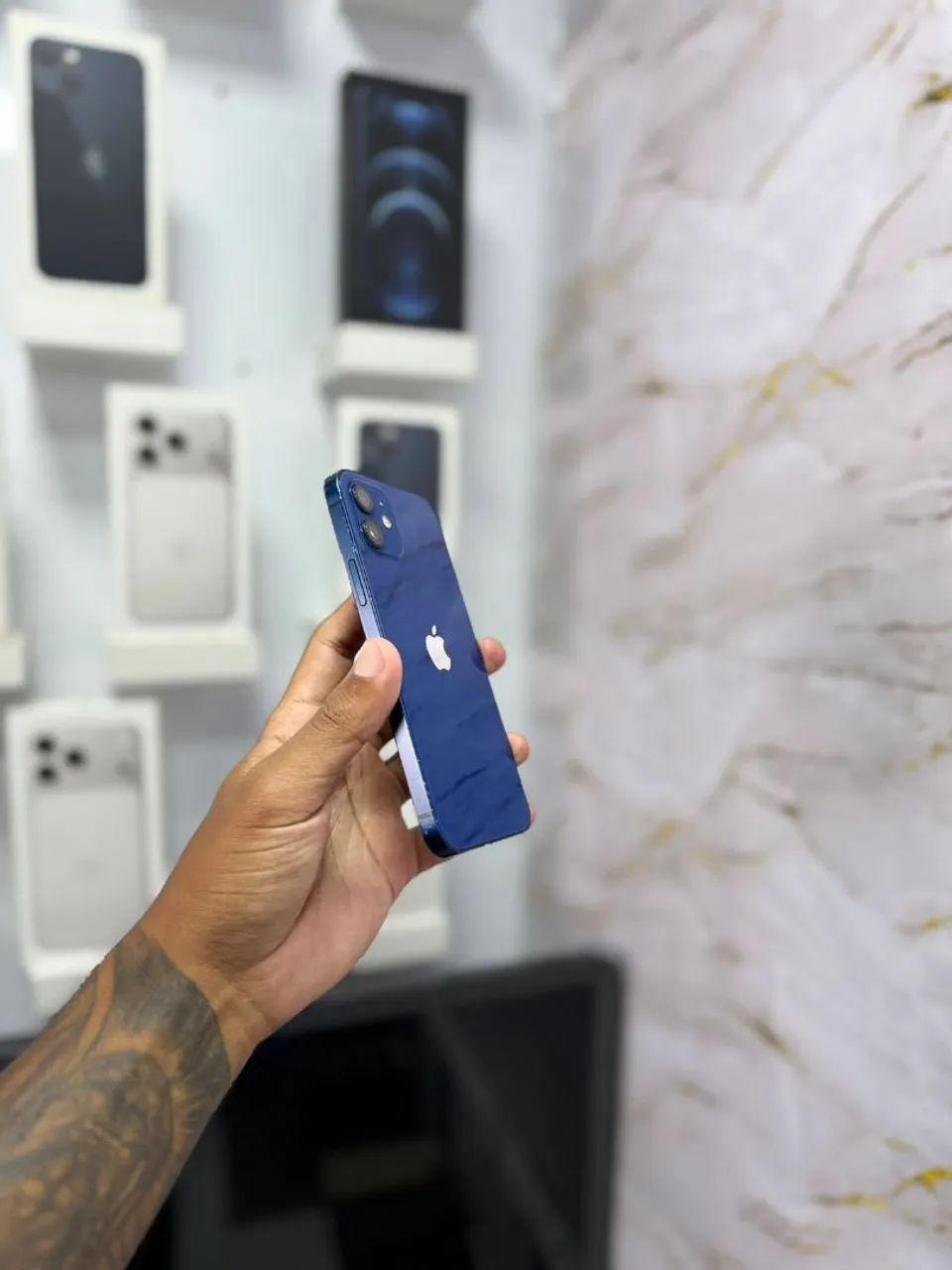 IPHONE 12 128GB AZUL<br>R$ 1.799,00 TOP - Foto 4