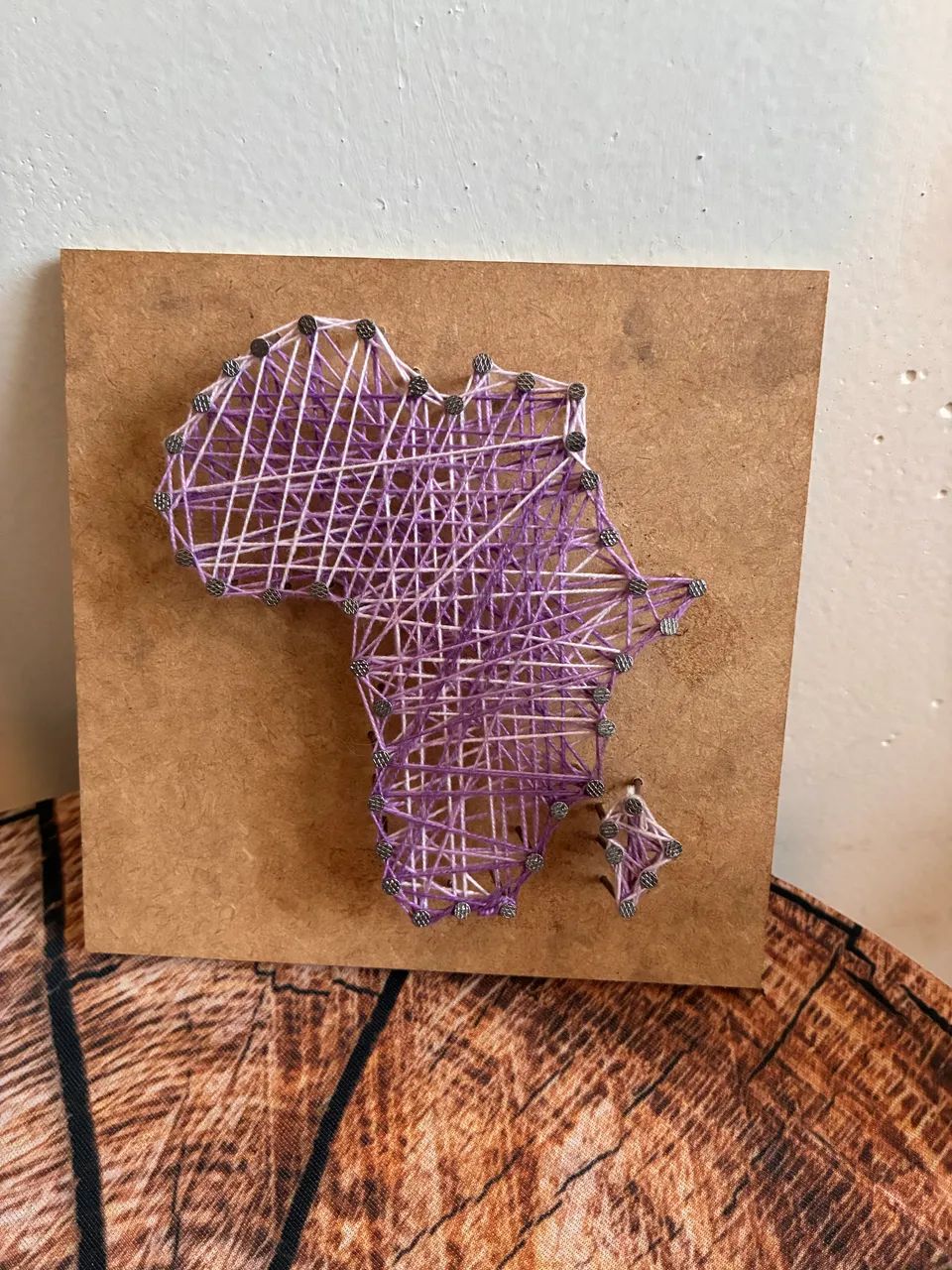 Quadro String Arte com Linhas Continente Africano| Afro| Quadro de Prego | - Foto 4