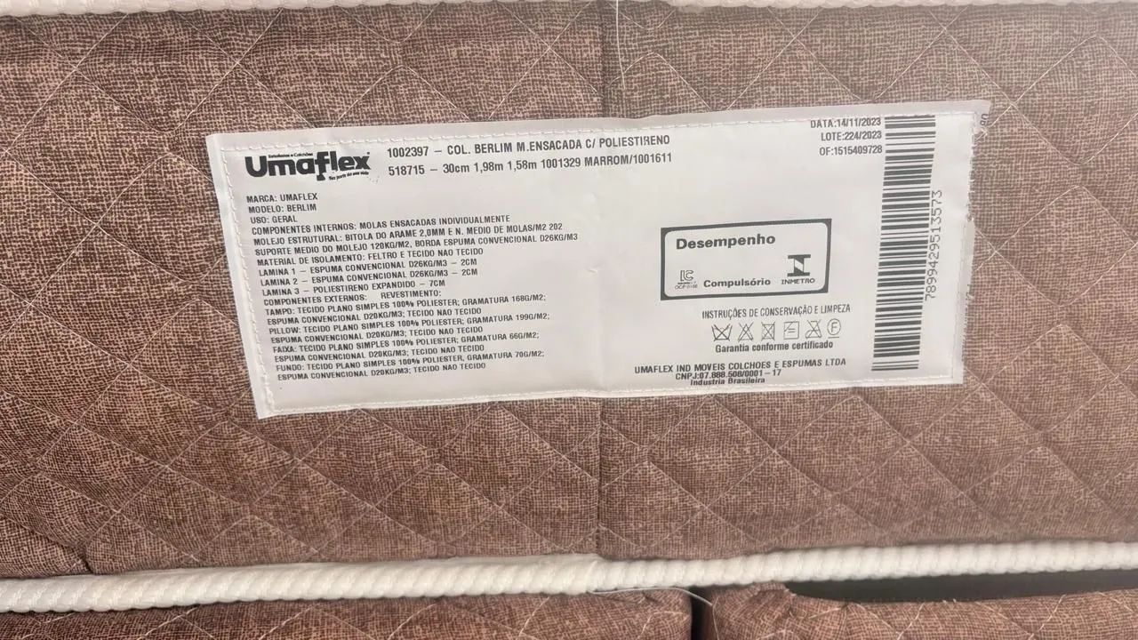 Cama box Queen com colchão Umaflex Castor - Foto 4