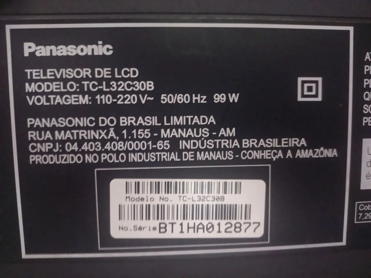 TV Panasonic 32 Polegadas  - Foto 5