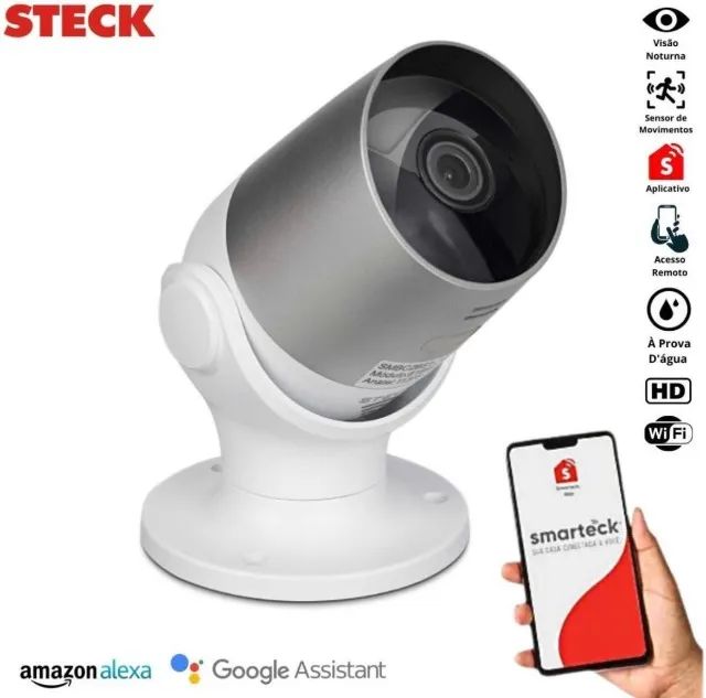 Camera De Seguranca Externa Smarteck SMBC2BS1 - Steck