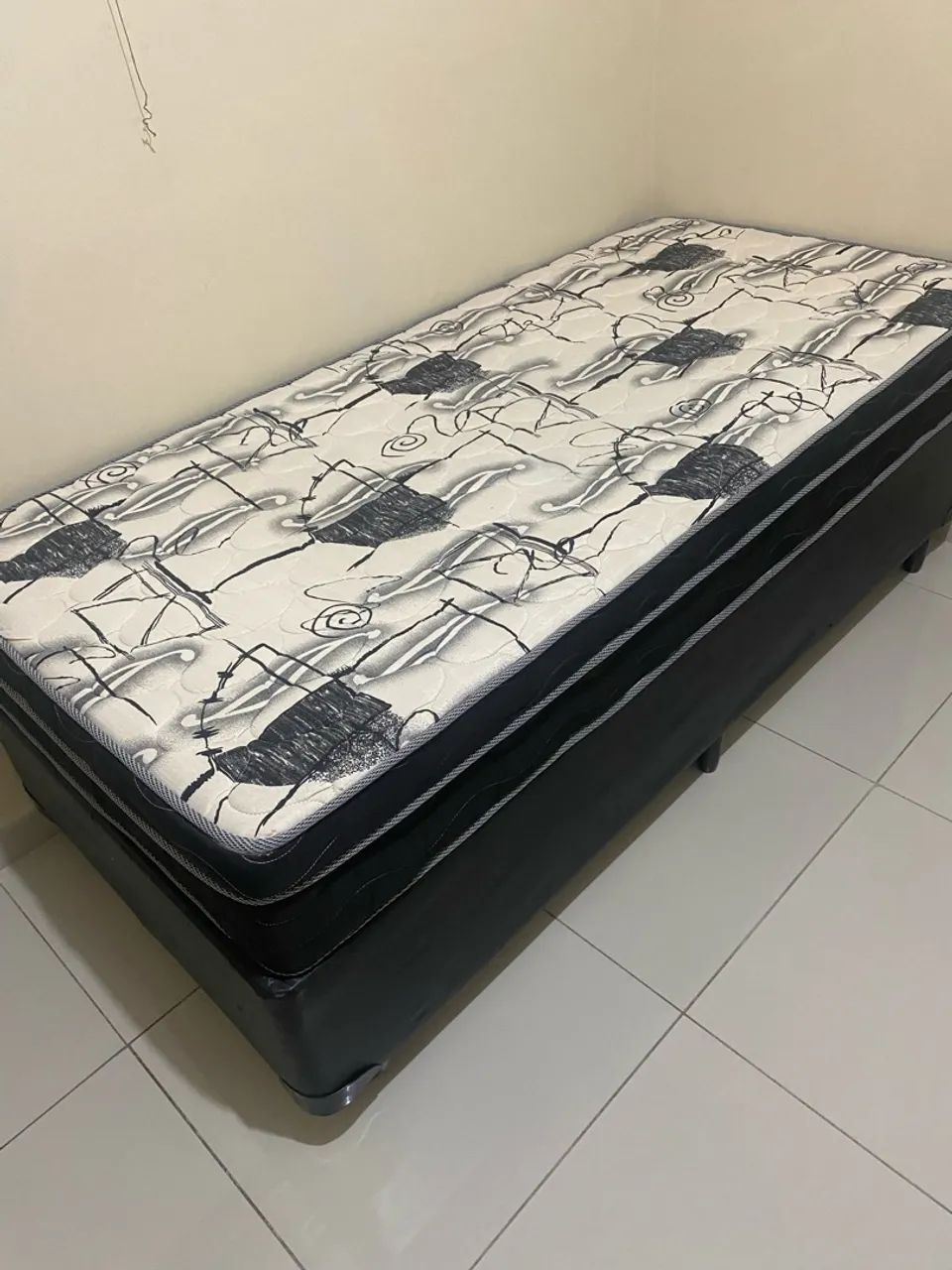 Cama Box solteiro base + colchão  - Foto 4
