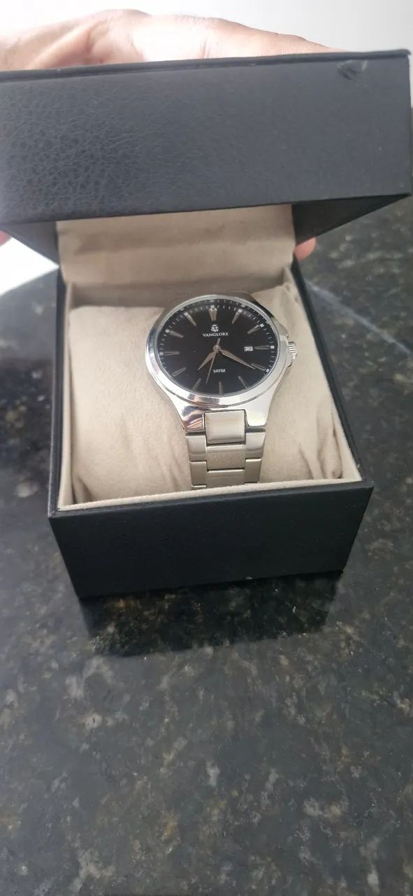 Relógio novo na caixa. Vanglore Upclassic 4355A 40mm Prata 