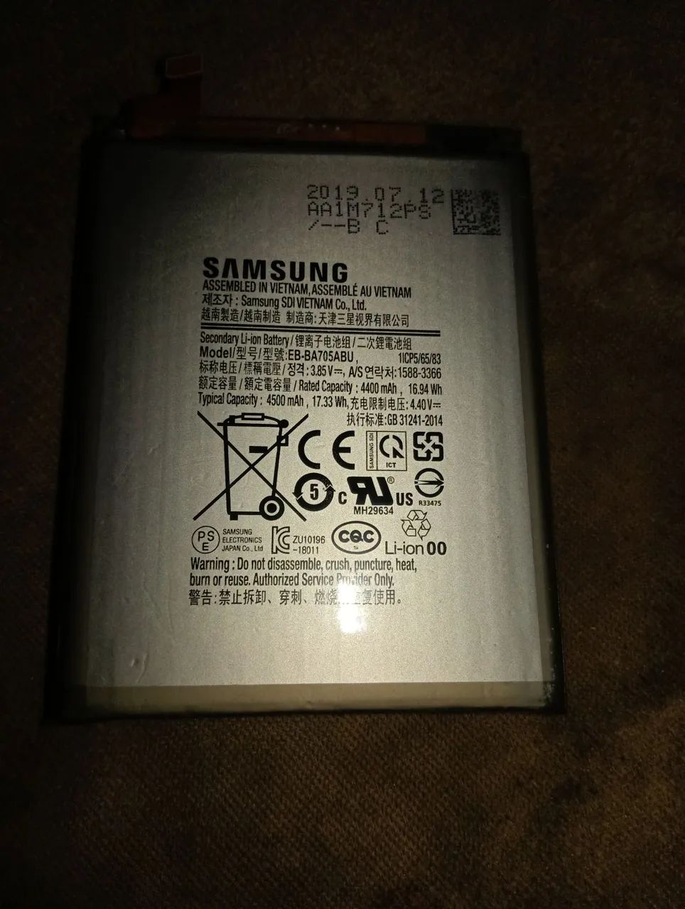Bateria Samsung A70 A705  - Foto 3