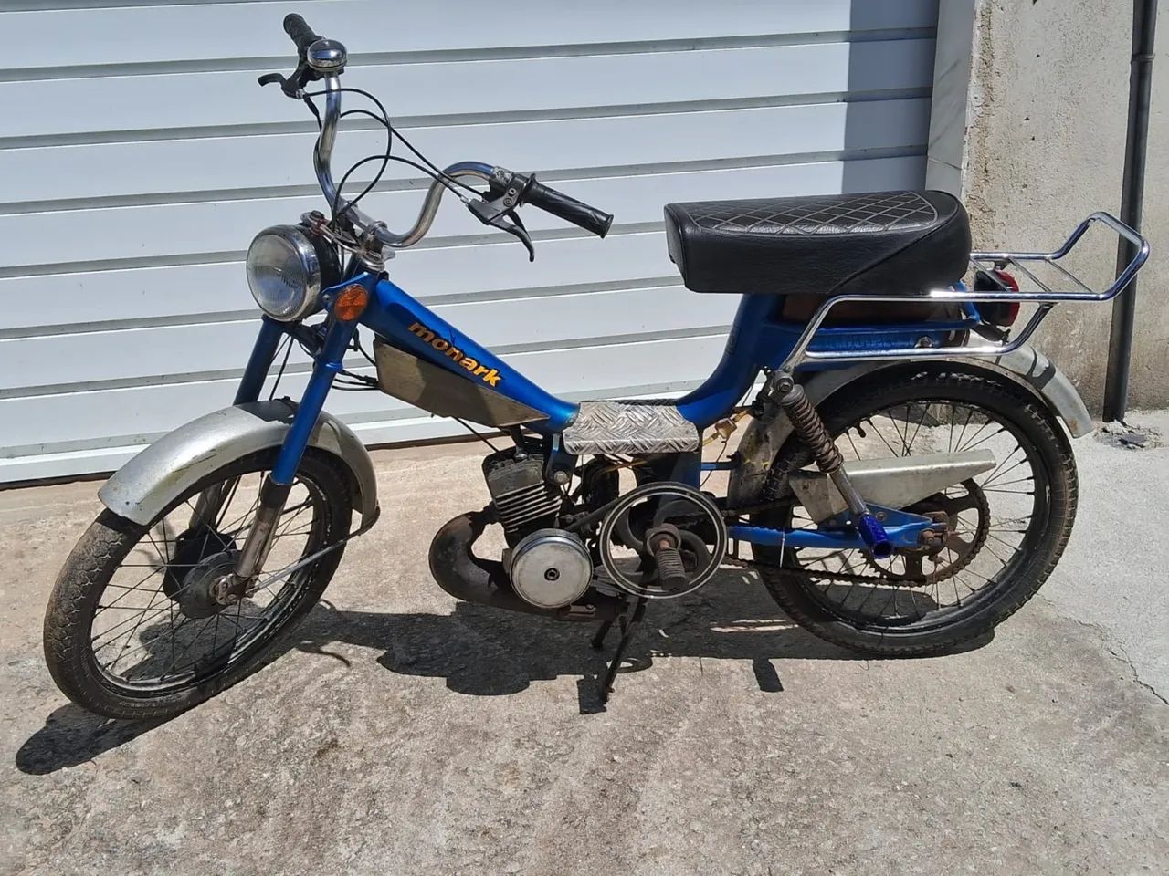 Mobilete Monark 50cc Azul (Motor a combustão)