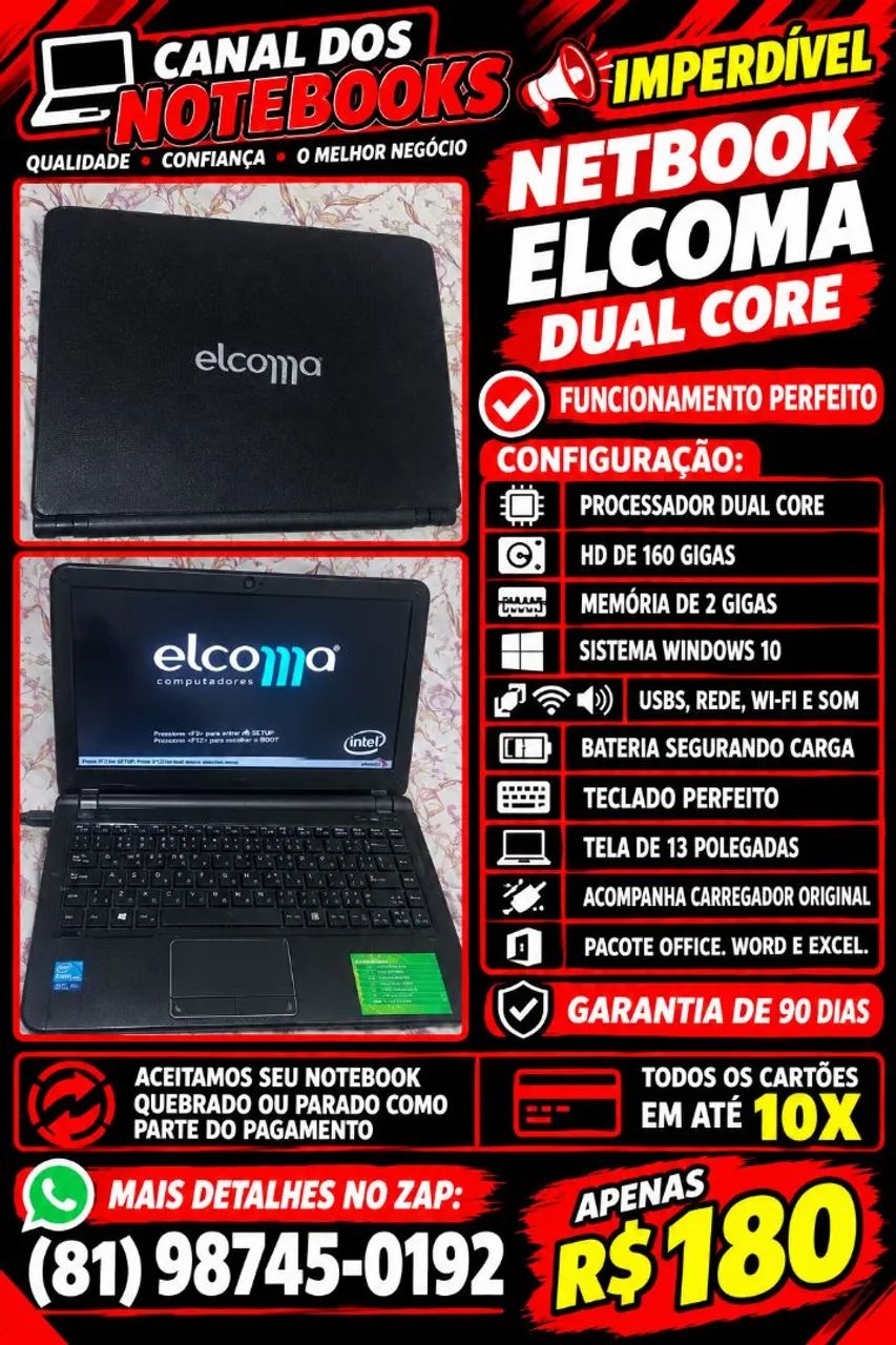 NETBOOK ELCOMA DUAL CORE  - Foto 4